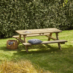 Cerland Matisse Wooden Picnic Table 6ft - 6 Seater