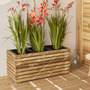 Cerland Horizon Outdoor Rectangular Wooden Planter 90cm