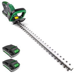 Gracious Gardens 18V Cordless Electric Hedge Trimmer with 2 Batteries
