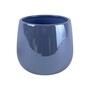 Ceramic Glossy Blue Indoor Plant Pot