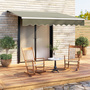 Grey Retractable Awning Manual Sunshade 3 x 2.5m