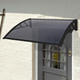 1m Tinted Door Canopy - Black