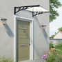 Black Front Door Canopy 90 x 120cm