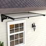 Black Front Door Canopy 90 x 150cm