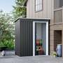 5 x 3ft Outdoor Metal Storage Shed with Lockable Door for Garden