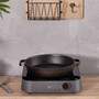 23cm Black Round Pre-Seasoned Cast Iron Pan