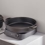 32cm Black Round Pre-Seasoned Cast Iron Pan