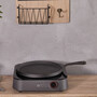 Black Round Cast-Iron Pan with Stay-Cool Handle