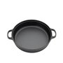 35cm Black Round Pre-Seasoned Cast Iron Pan