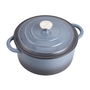 5L Grey Enameled Cast Iron Dutch Oven Pot with Lid