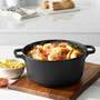 4L Black Pre-Seasoned Round Cast Iron Dutch Oven Pot with Lid