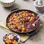 33 x 25cm Black Round Cast Iron Skillet with Handles