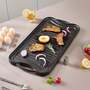 53 x 26.5cm Black Cast Iron Reversible Griddle Pan with Dual Handles