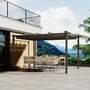 4 x 3m Garden Sanctuary Aluminum Patio Pergola with Canopy