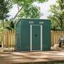 4 x 6ft Compact Metal Storage Tool Shed for Garden Patio - Dark Green