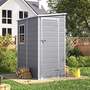 5 x 4ft Outdoor Plastic Storage Shed - Grey