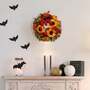 45cm Diameter Autumn Wreath with Artificial Maple Leaves and Sunflowers