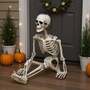 90cm Realistic Full Body Skeleton with Posable Joints for Halloween Decoration