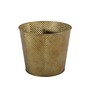 Gold Antique Wash Zinc Planter (H16 x W19cm)