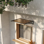 Dark Brown Flat Door Window Awning Canopy 1.2 x 0.9m