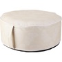 idooka Inflatable Outdoor Garden Pouffe Cream & White Leaf