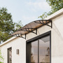 Dark Brown Curved Door and Window Canopy 2 x 1m