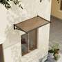 Dark Brown Flat Door and Window Canopy 1.5 x 0.9m