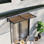 Dark Brown Flat Door and Window Canopy 1.9 x 0.9m