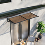 Dark Brown Flat Door and Window Canopy 2.0 x 0.9m