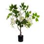 90cm Artificial White Wisteria Bush