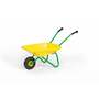 Plastic & Metal Wheel Barrow Yellow & Green