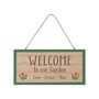 Welcome to Our Garden Wooden Sign