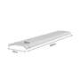 Arched Frosted Awning Canopy 2 x 0.43m