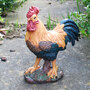 Standing Cockerel Bird Garden Animal Ornament