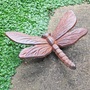 Dragonfly Garden Ornament Cast Iron Vintage Finish Outdoor Insect