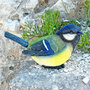 Large Blue Tit Bird Garden Ornament