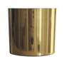 Leaf Metal Planter Plant Pot with Polished Gold Finish 20 x 18cm