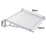 Grey Front Door Canopy 90 x 120cm