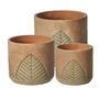 Ceramic Indoor Leaf Plant Pot