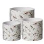 Ceramic Bird Print Plant Pot