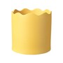 Ceramic Wave Top Indoor Plant Pot - Yellow