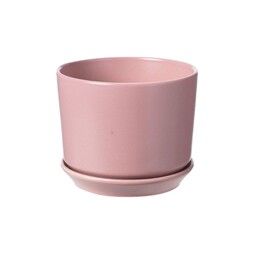 Ceramic Plant Pot With Built-in Saucer - Wisteria