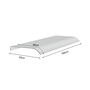 Arched Frosted Awning Canopy 1m