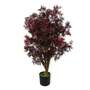 120cm Red Aralia Tree Artificial UV Resistant Outdoor