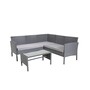 The Lakewood Grey Corner Rattan Set - 5 Seat