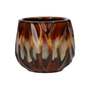 Small Ceramic Indoor Plant Pot - Brown/Beige