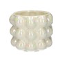 Pearl Finish Ceramic Indoor Bubble Pot - Sand