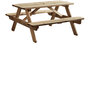 Raysoni Wooden Picnic Garden Outdoor Bench 6 People