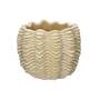 Rustic Cement Wave Plant Pot - Sand