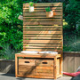 Cerland Memphis Wooden Garden Bench with Trellis